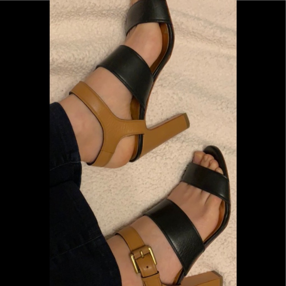 Coach Color Block Heel  Sandal.   8